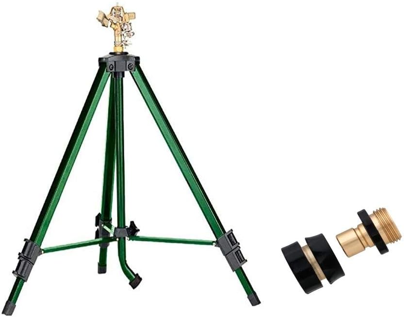 Brass Impact Sprinkler for Large Areas with Quick Connect Set