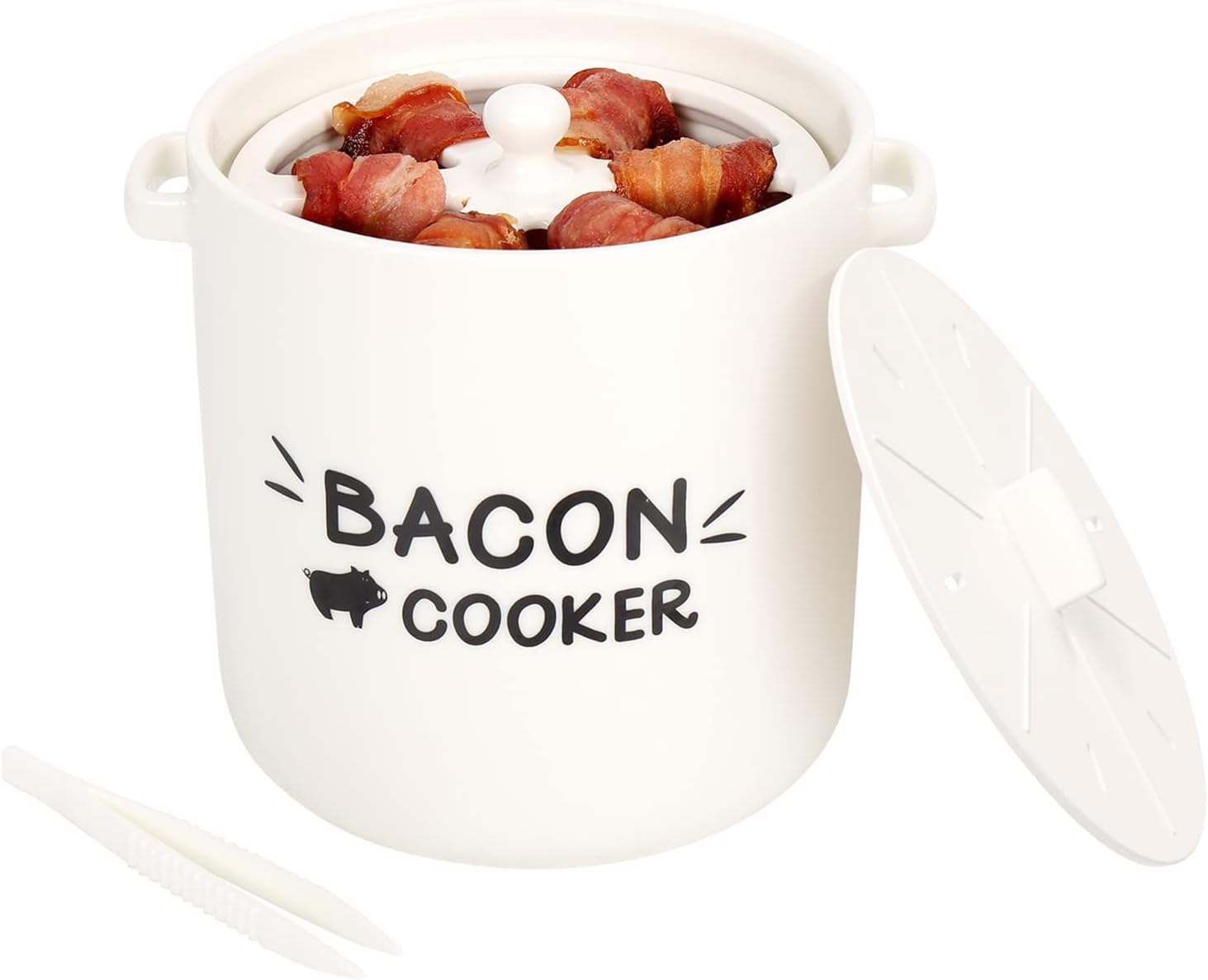 SOLIGT Microwave Bacon Cooker - Yummy Crispy Bacon in Minutes!