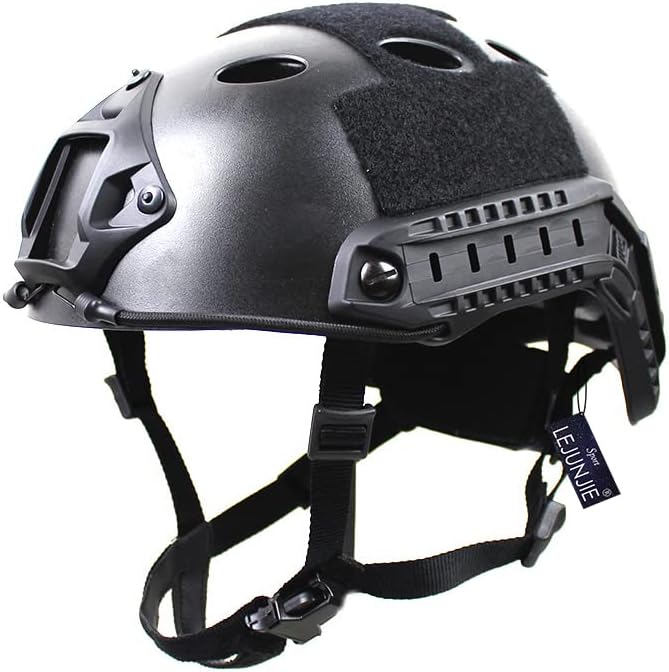 LEJUNJIE Fast Tactical Helmet: NVG Bracket, Side Rail