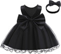 Baby Girls Ruffle Lace Backless Bowknot Dress (Style BY7X)