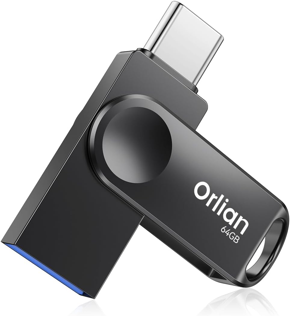 Orlian 64GB USB C Flash Drive: High-Speed Dual Drive