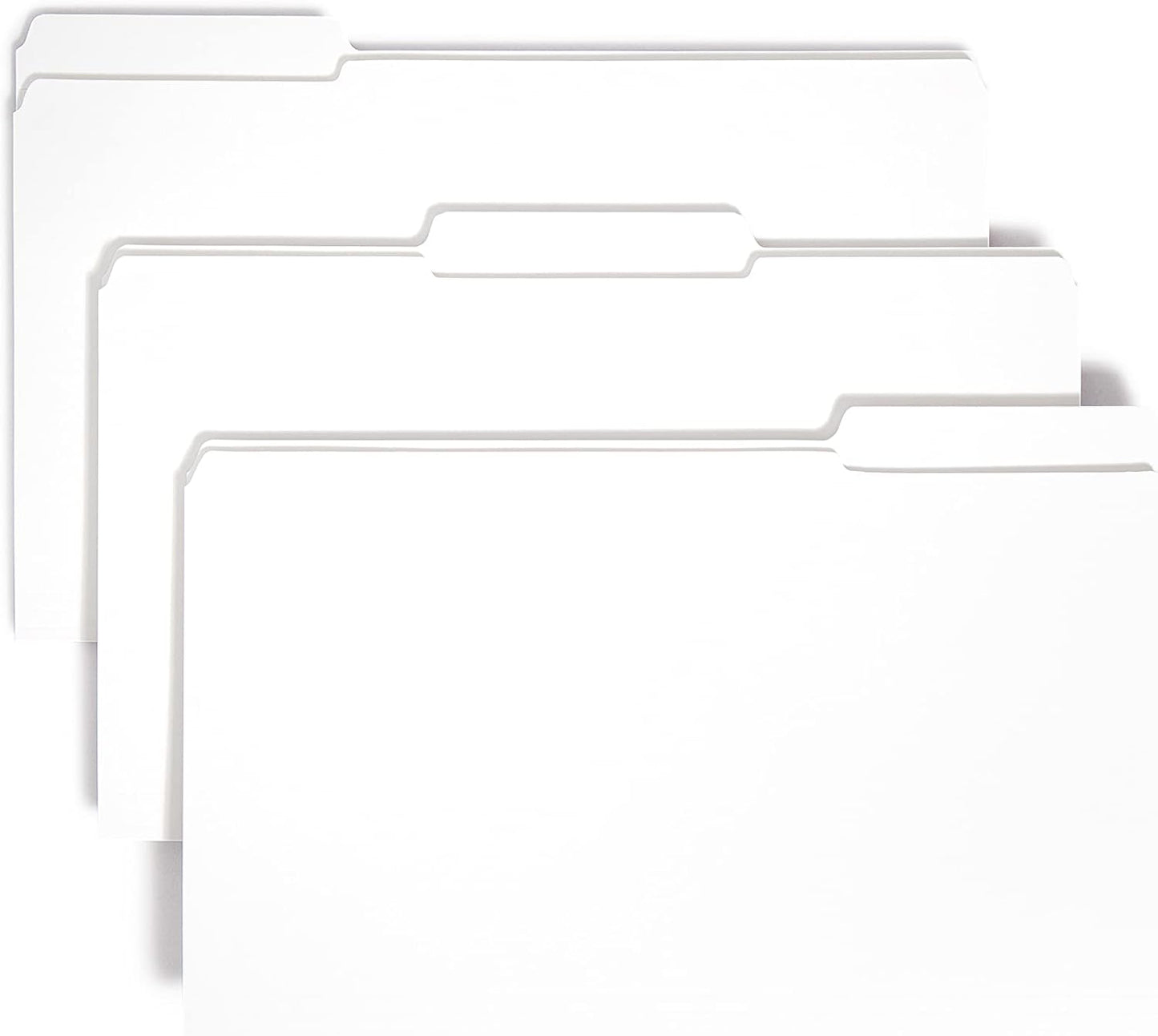 Smead File Folder Reinforced 1/3-Cut Tab Legal Size White