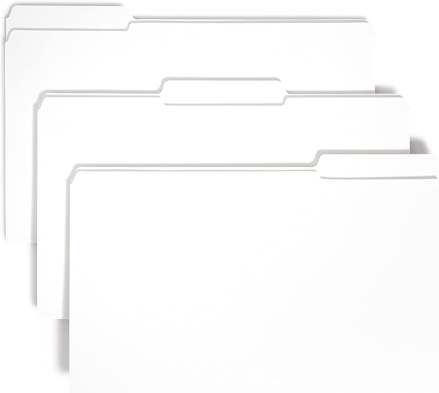 Smead File Folder Reinforced 1/3-Cut Tab Legal Size White