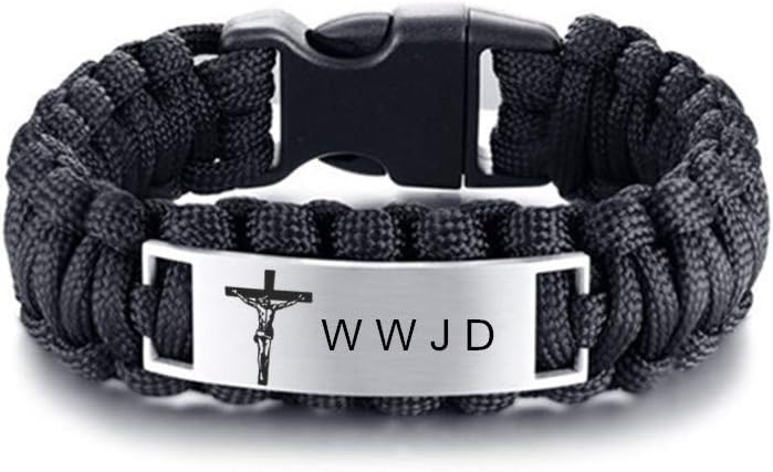 W.W.J.D Stainless Steel Bracelet - Outdoor Adventure Essential