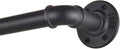 Blackout Industrial Curtain Rods for Windows 72-144 in - Heavy Duty