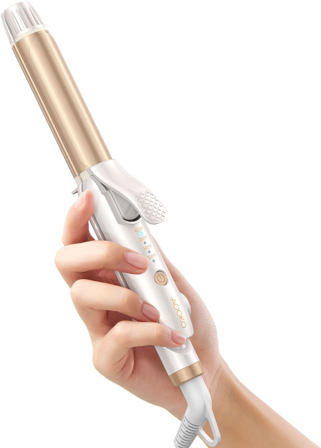 Dual Voltage Curling Iron for Travel with Adjustable Temperature