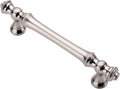 Brushed Satin Nickel Cabinet Pulls 3-3/4 in Hole Centers - Pack of 10