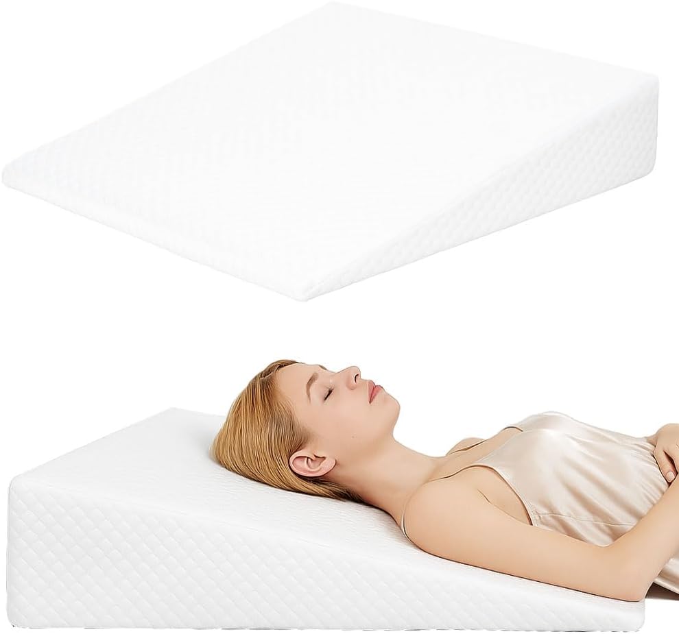 Wedge Pillow for Sleeping, Back Support, and Snoring Relief