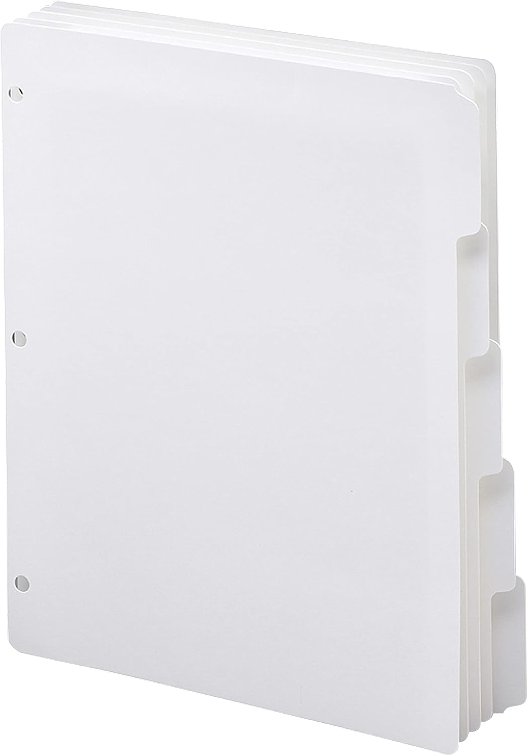 Smead Three-Ring Binder Index Divider 5-Tab White for Organization