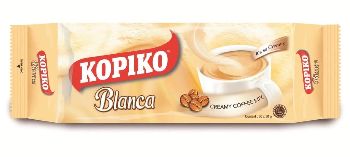 Kopiko Creamy Blanca 3 in 1 Instant Coffee - 30 Bags