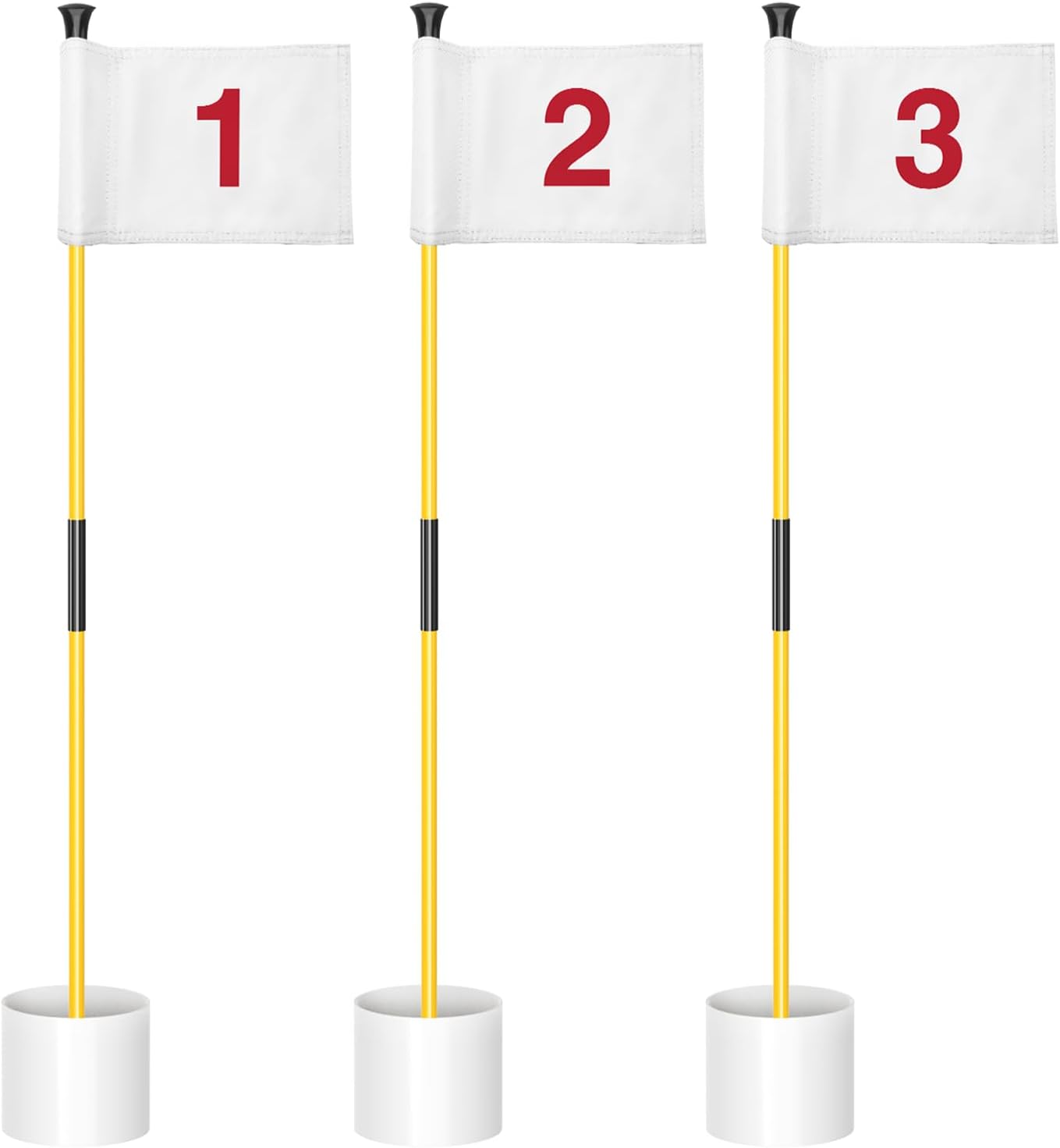 KINGTOP Golf Flagstick Mini for Backyard Putting Green Fun