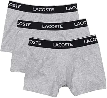 Lacoste Men's Casual Classic Cotton Stretch Boxer Briefs 3 Pack