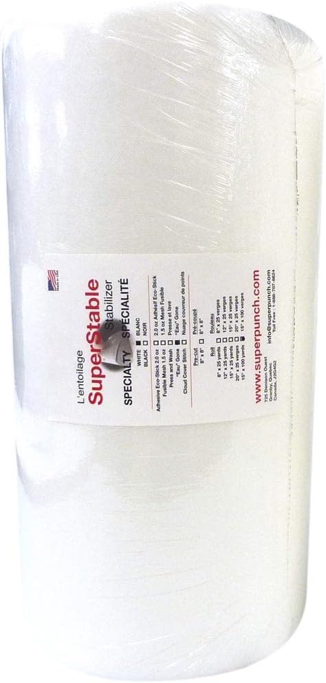 SuperStable H2O Wash Away Stabilizer Roll - USA Made