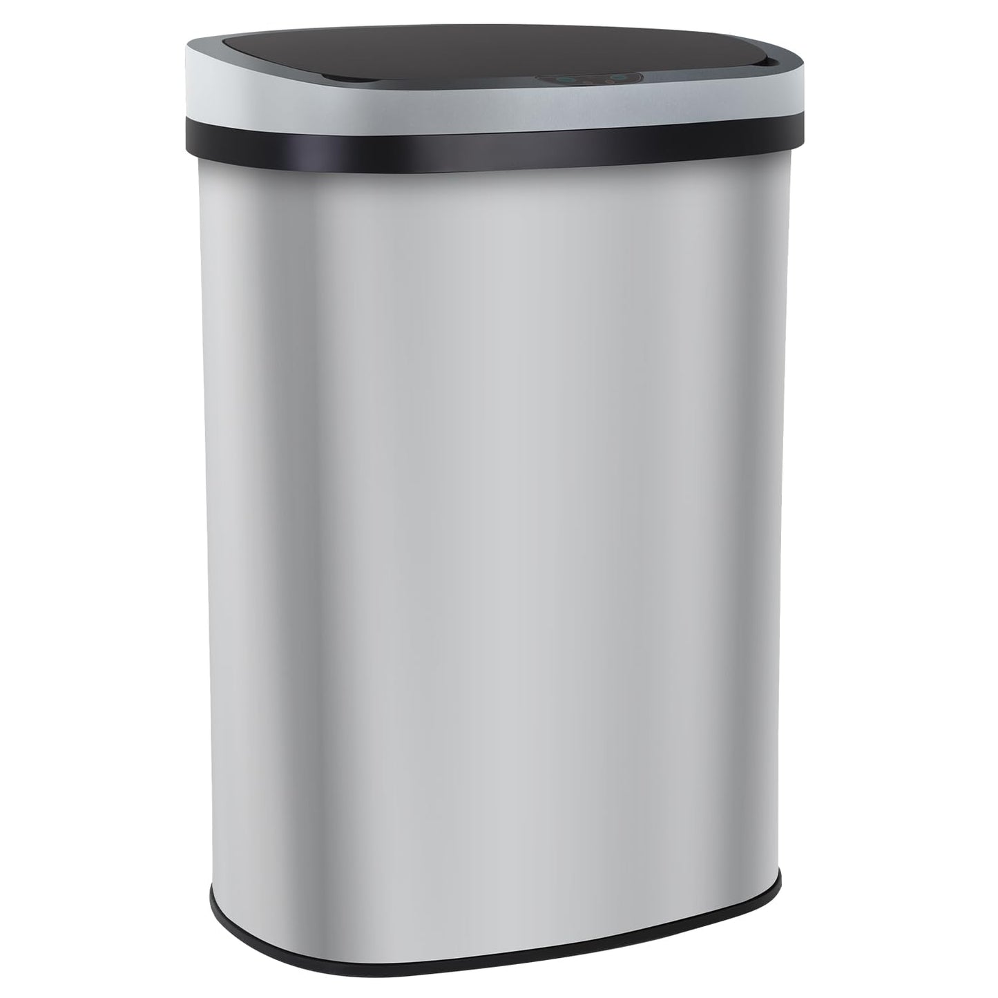 13 Gallon Kitchen Garbage Can with Lid - Stainless Steel Design