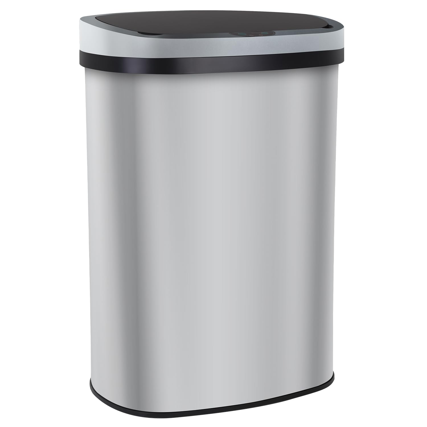 13 Gallon Kitchen Garbage Can with Lid - Stainless Steel Design