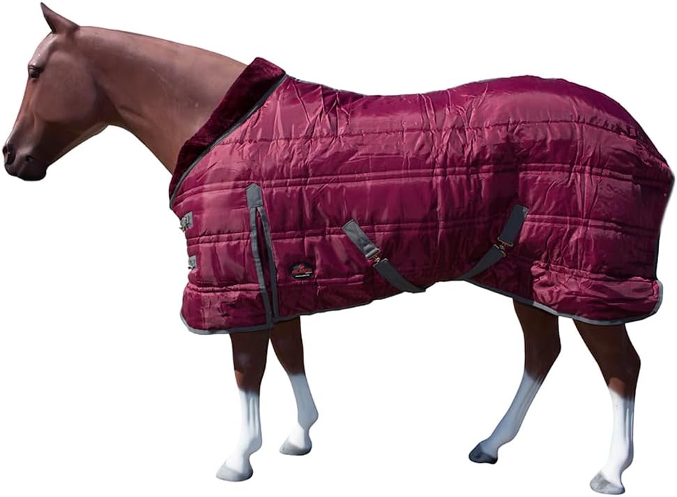 Water Resistant Winter Horse Blanket - HILASON 72 Wine