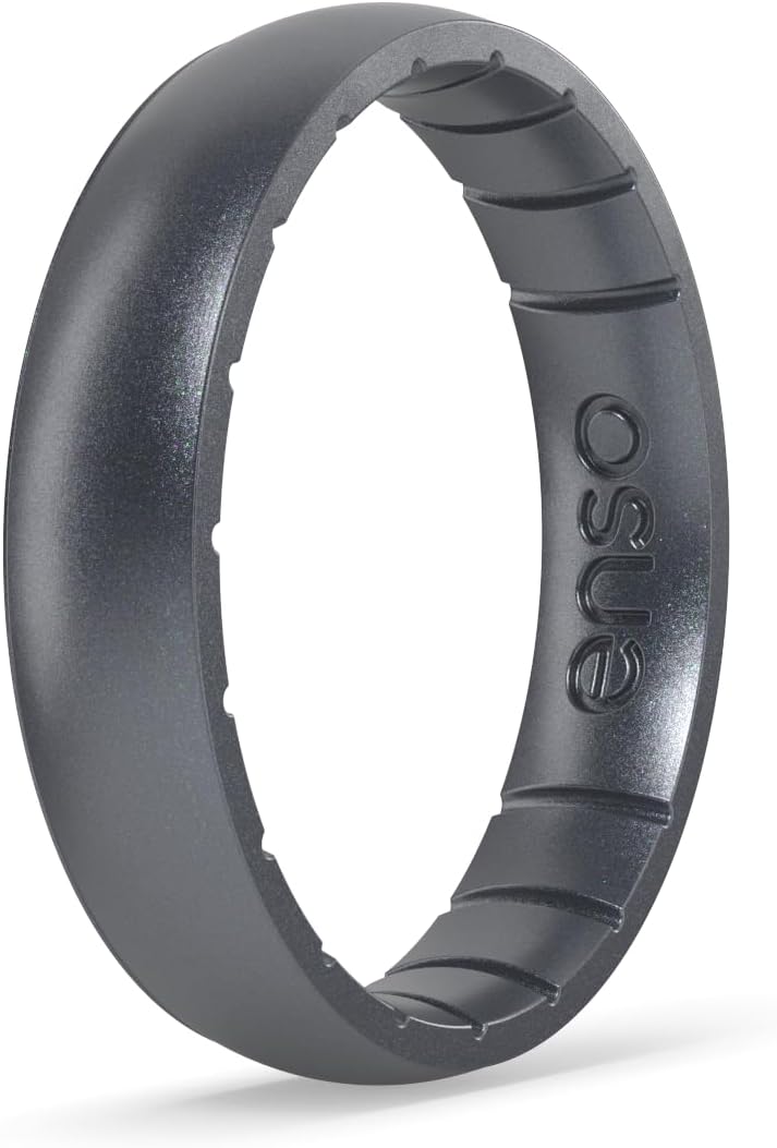 Enso Rings Thin Elements Silicone Ring for Stylish Weddings