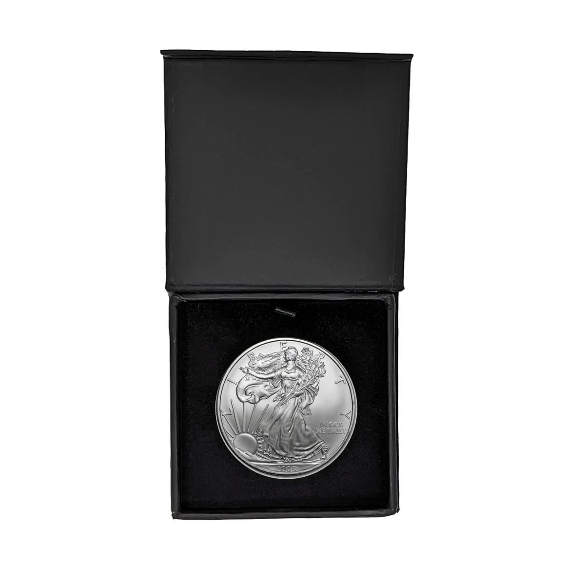 2009 U.S. Silver Eagle Coin in Black Gift Box - Uncirculated Dollar