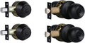 Exterior Door Lock Set with Deadbolt and Knob Keyed Alike - Matte
