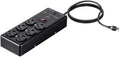 Monoprice Metal Surge Protector Heavy Duty Power Box with 6 Outlets