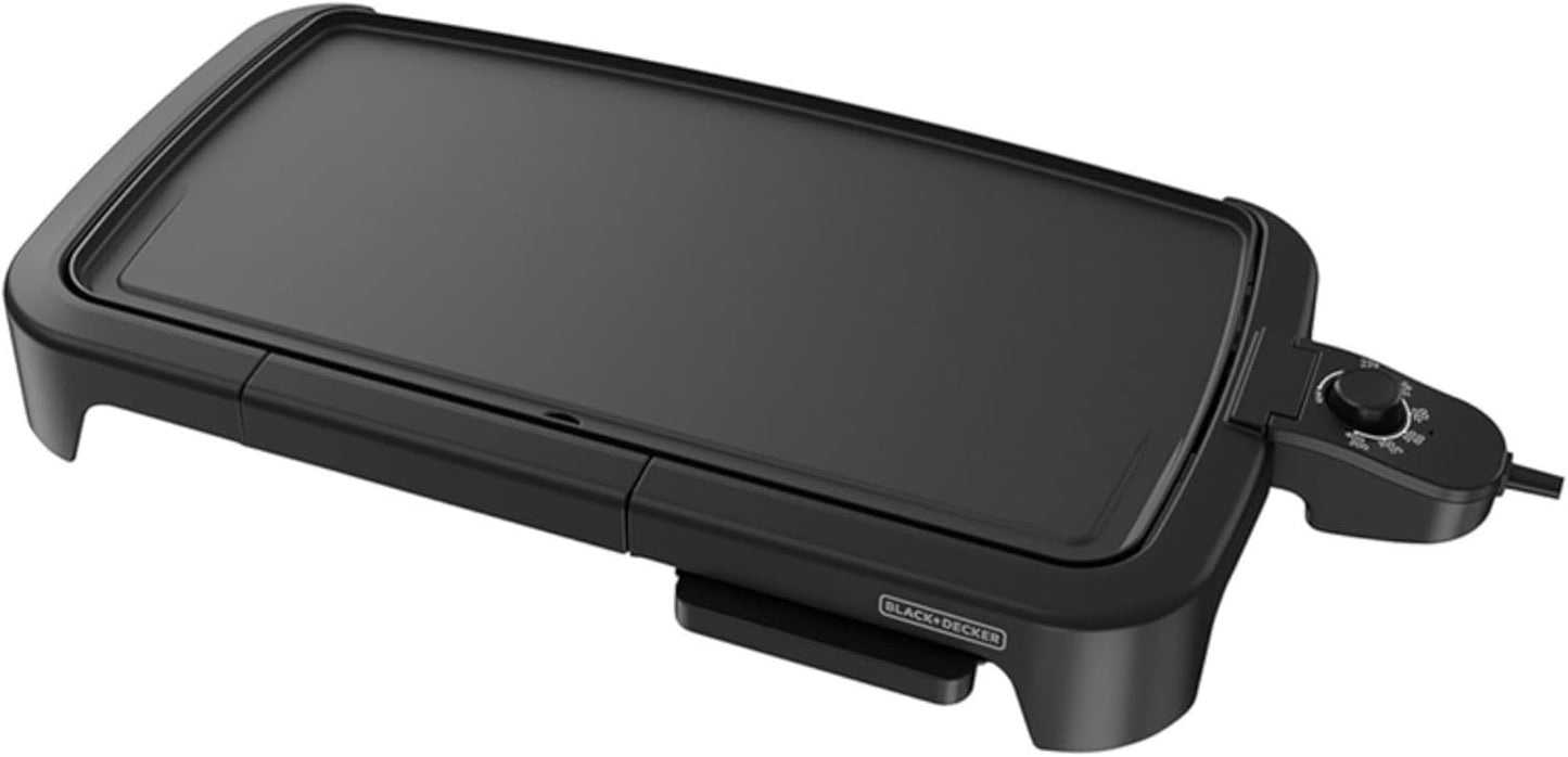 BLACK+DECKER 8-Serving Electric Griddle: Family-Sized Cooking Joy!