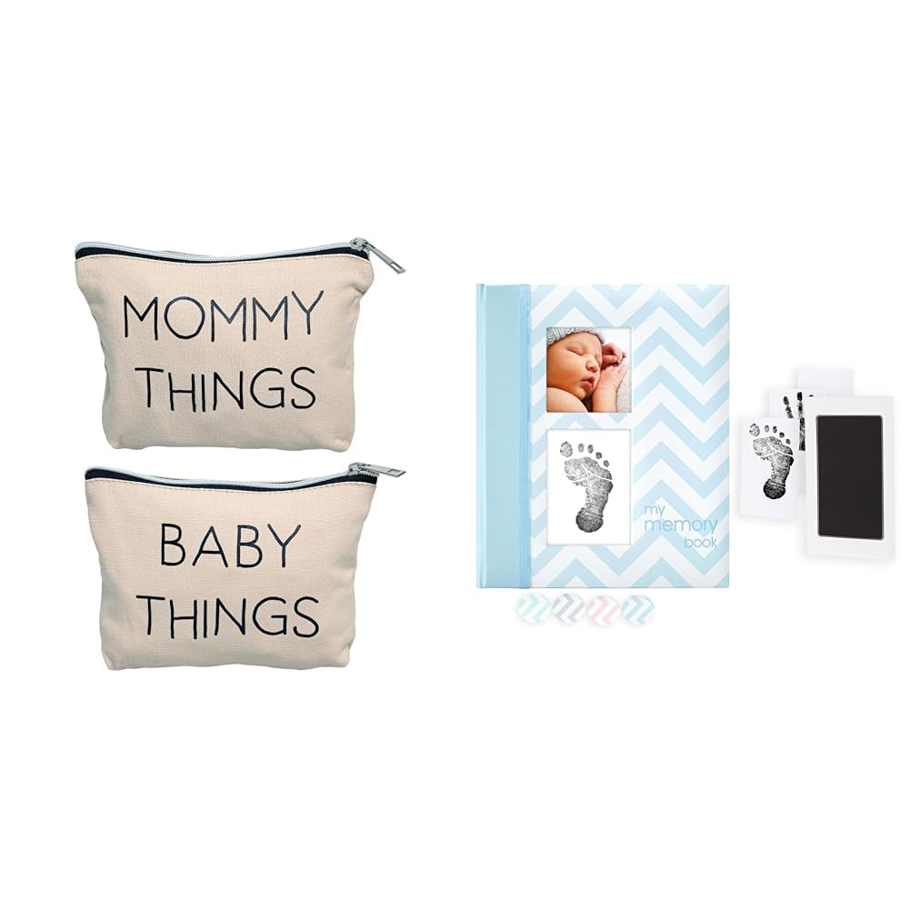 Stylish Baby Organizing Pouches and Memory Book for Moms