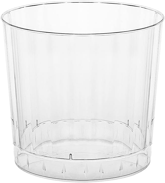 Elegant Hard Plastic Party Cups, 80ct Clear