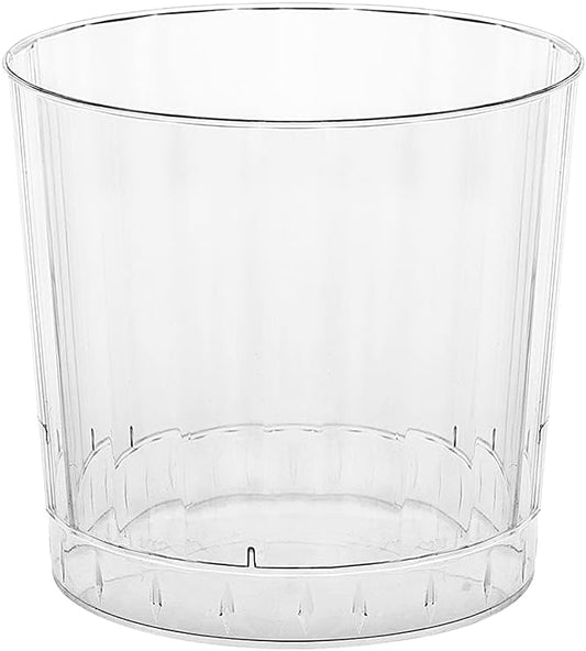 Elegant Hard Plastic Party Cups, 80ct Clear