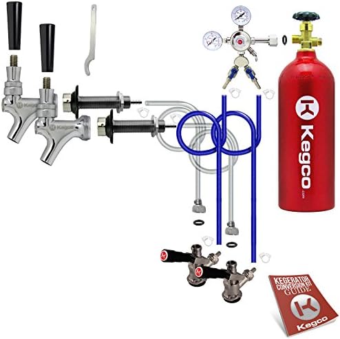 Effortless Pouring: Kegco 2-Tap Kegerator Kit