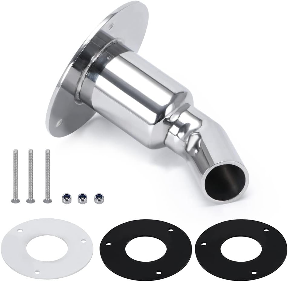 PTNHZ 24mm 316 Stainless Steel Thru Hull Exhaust Skin - Enhance Diesel Heater Performance