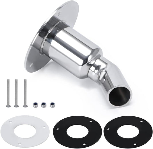 PTNHZ 24mm 316 Stainless Steel Thru Hull Exhaust Skin - Enhance Diesel Heater Performance