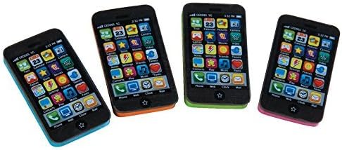 24 Pack GEDDES Smart Phone Erasers - Fun & Functional!