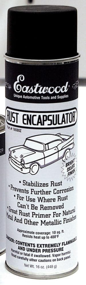 Eastwood Silver Rust Encapsulator 15 oz Aerosol Prevents Rust