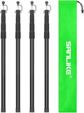 Telescopic Tarp Pole Set - Replacement Kit for Camping & more