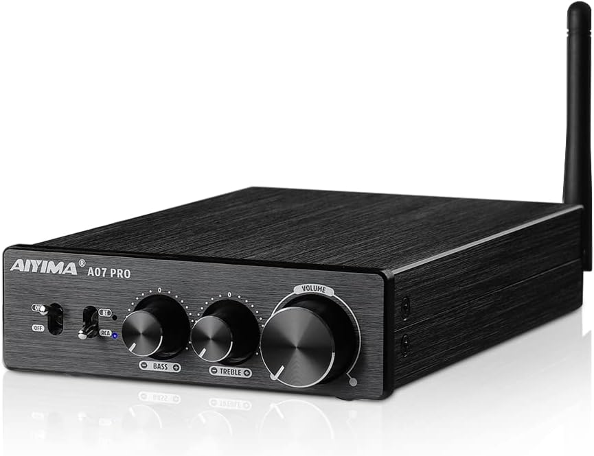 AIYIMA A07 Pro Bluetooth Stereo Amplifier: 300Wx2 HiFi Power