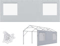 Quictent Carport Replacement Tarp Sidewall for 10x20 or 12x20 ft