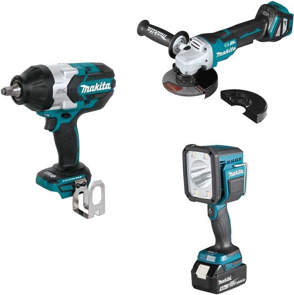 Makita 18V LXT Li-Ion Brushless Impact Wrench & Grinder Set