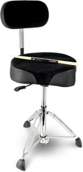 EASTROCK Drum Throne with Backrest - Heavy Duty Adjustable Drum Seat