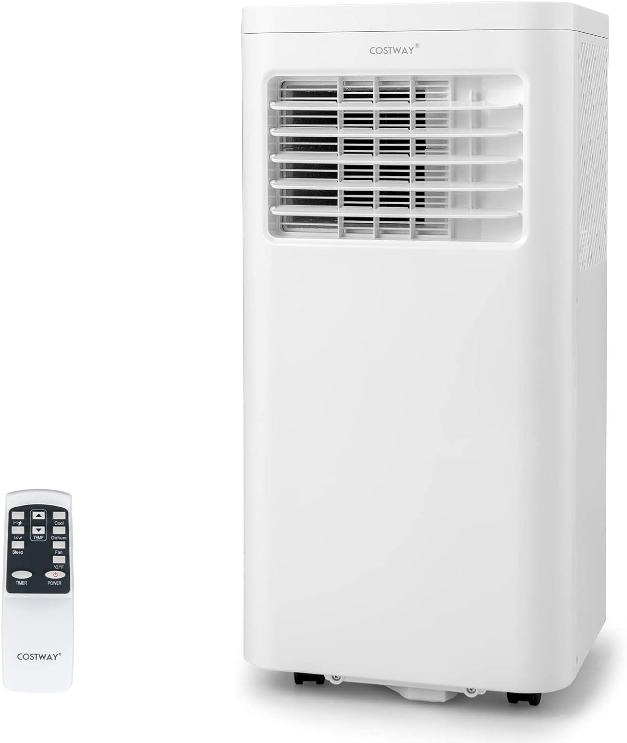 Costway 8000 BTU Portable AC: Dehumidifier, Sleep Mode & Remote Control