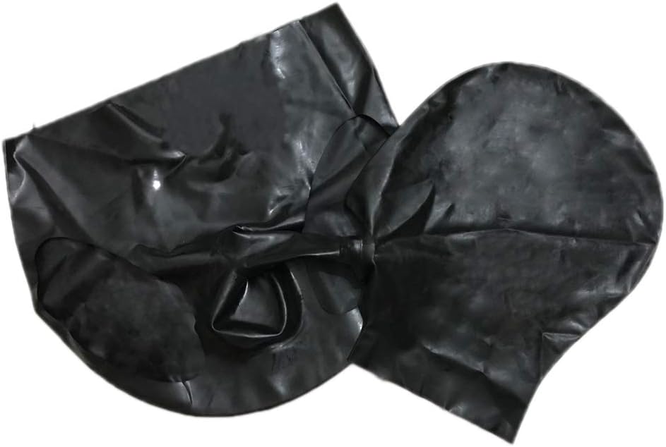 Mens Latex Rubber Shorts with Sheath and Mask for Cosplay Fun