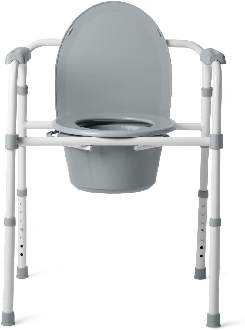 3-in-1 Bedside Commode Chair by DR. DUNLEY for Seniors