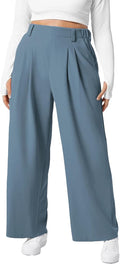 Plus Size Wide Leg Dress Pants for Women - Fleece Lined Comfort