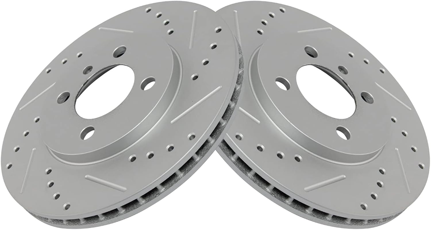 TRQ Front Performance Brake Rotors Set for BMW 318i & 325 Series