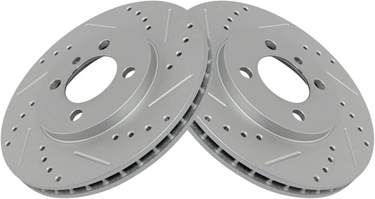 TRQ Front Performance Brake Rotors Set for BMW 318i & 325 Series
