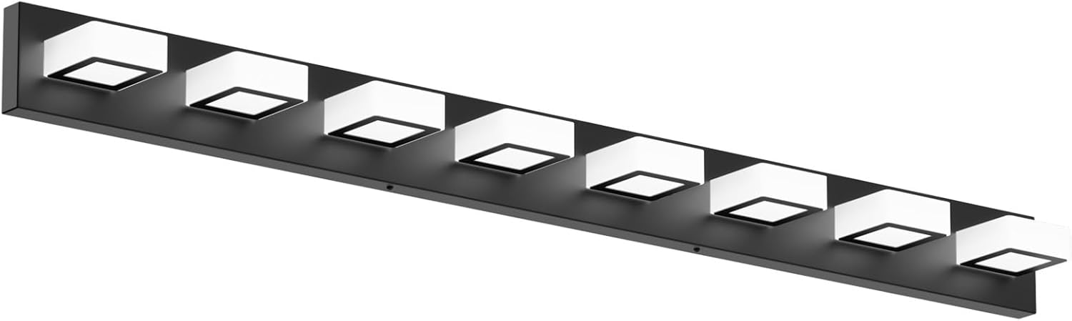 52inch Black Vanity Lights Fixtures for Modern Bathroom Lighting
