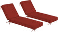 Sundale Outdoor Olefin Chaise Lounge Cushion Set for Comfort