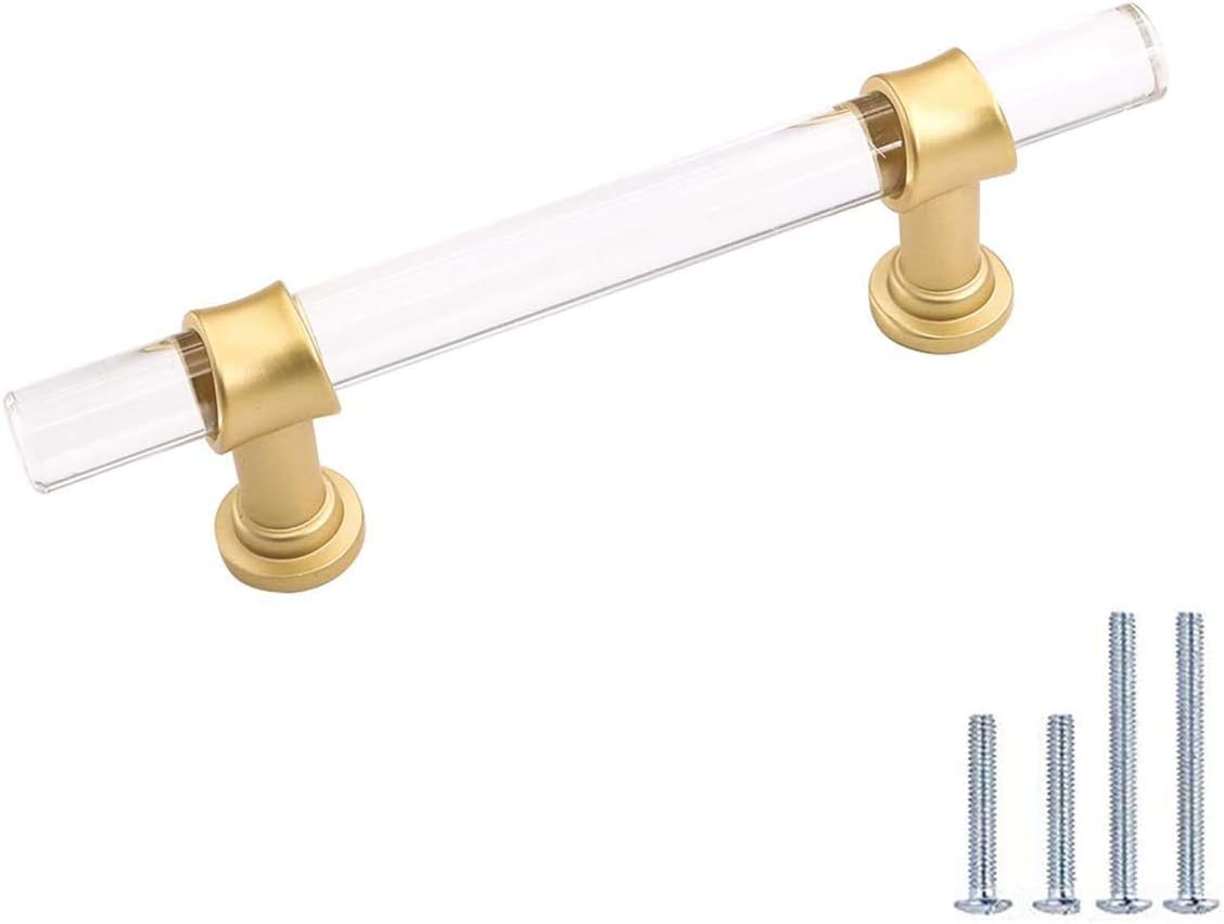Stylish 5 Inch Acrylic Cabinet Pulls for Modern Home Decor