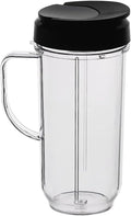 Replacement 22oz Tall Mug with Flip Top Lid for Magic Bullet 250W