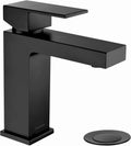 Matte Black Bathroom Faucet Single Hole 1.2 GPM - Modern Vanity