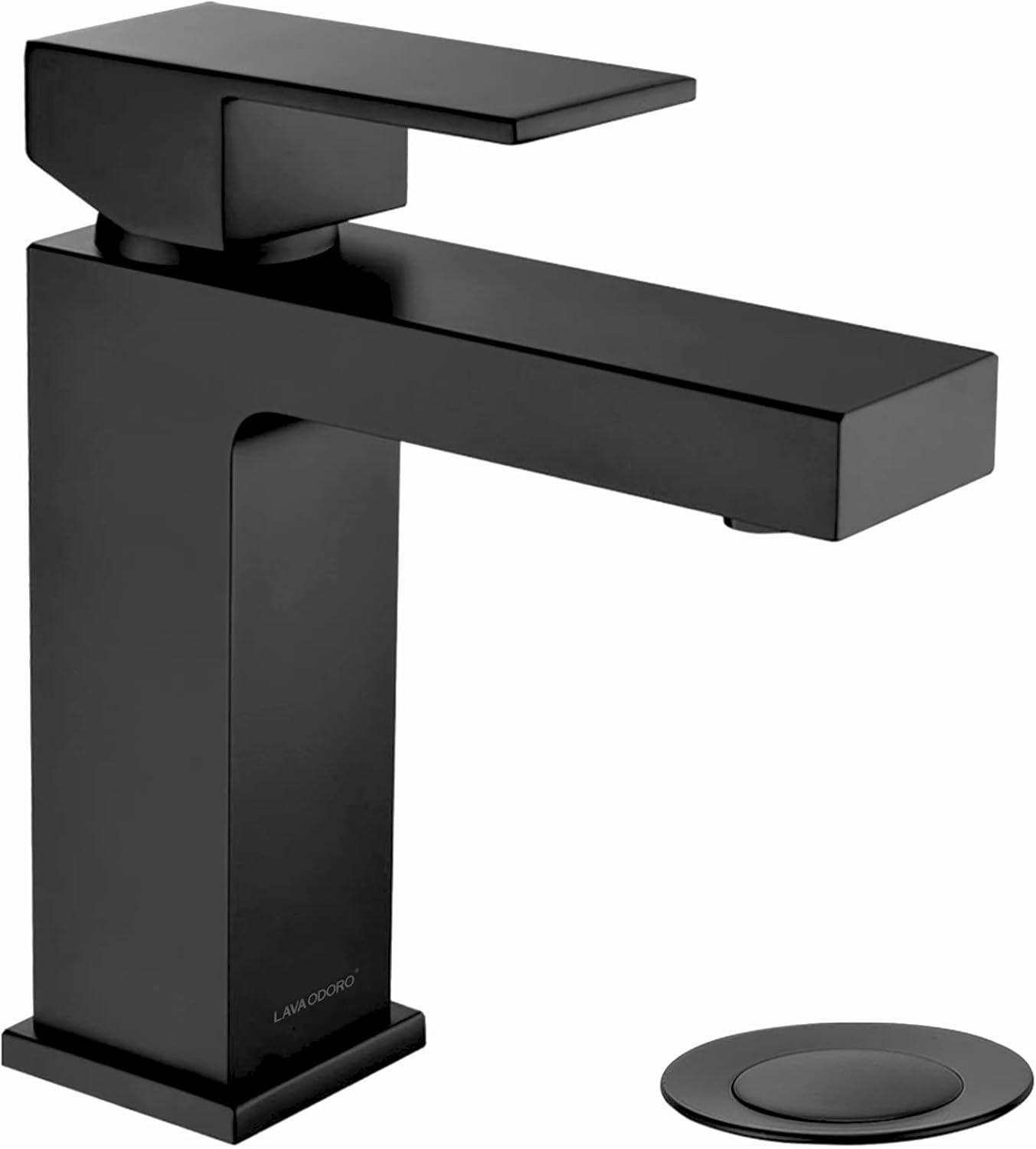 Lava Odoro Matte Black Bathroom Faucet for Modern Vanities